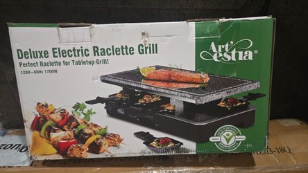 Deluxe Electric Raclette Grill new