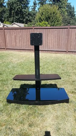 Black Glass TV stand