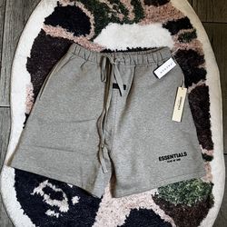 Essentials dark oatmeal shorts