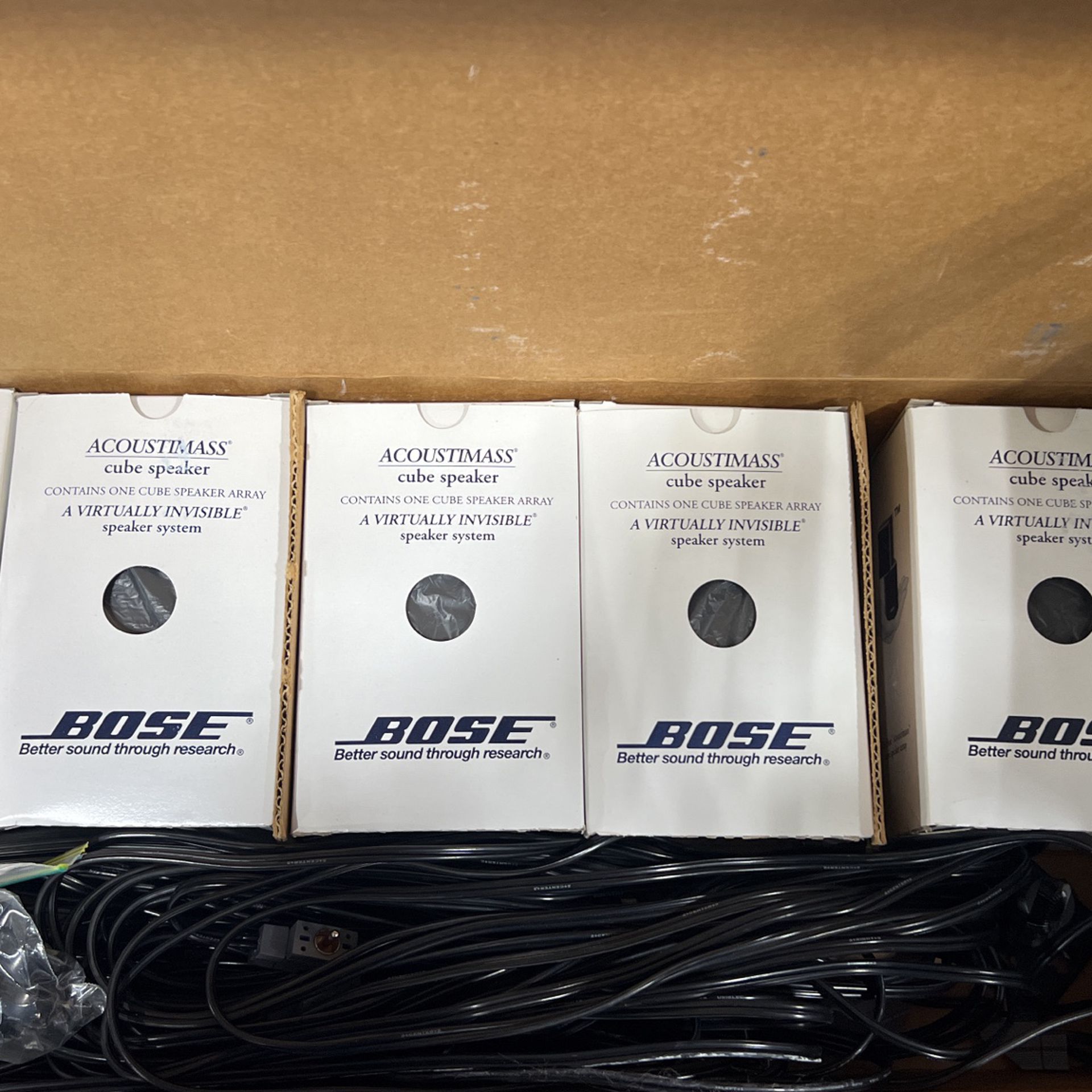 Bose Acoustimass Set Of 5 New Cube Speakers 