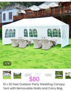 10x20 Outdoor Party Canopy Tent with Sidewalls