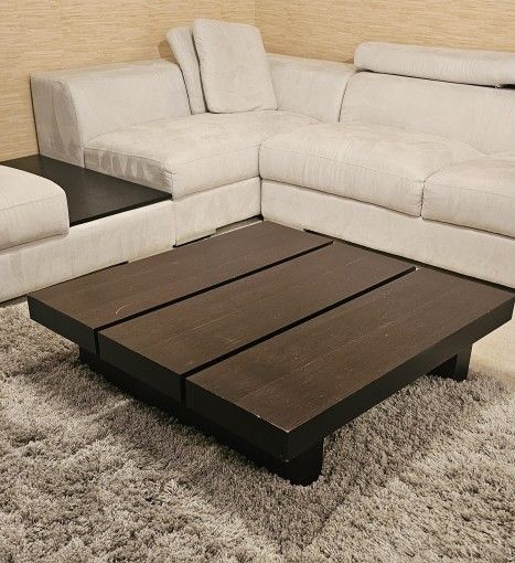 Square Contemporary Elegant Coffee Table