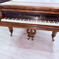 Rare Antique Vienna Grand Piano – R. Stelzhammer in Wien – Burl Walnut – $11,500 or best offer
