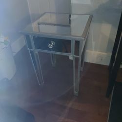 Mirror End Table 