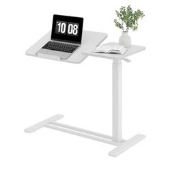 Adjustable Overbed Table Laptop Desk – Bedside Rolling Desk (New in Box)