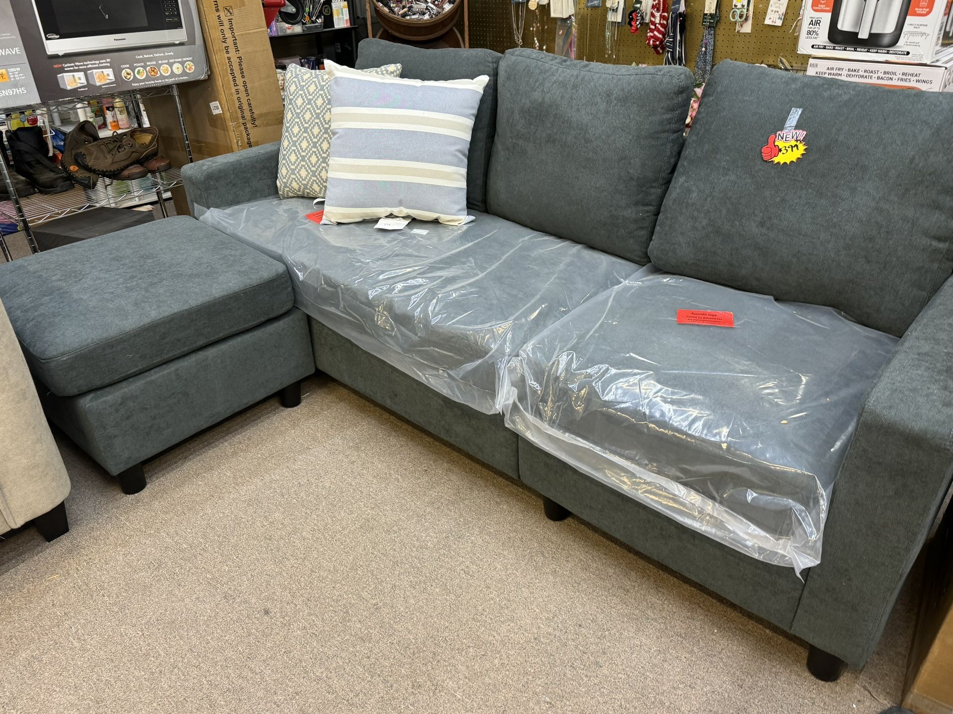 Small Sofa With Ottoman New Fully Assembled Or In Box