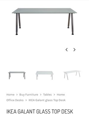 Ikea Galant Glass Top Desk For Sale In Houston Tx Offerup