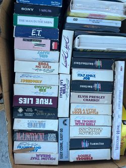 VHS Box of movies $3 each or make offer for Box