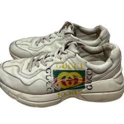 GUCCI Gucci logo leather sneakers Sneakers size 10
