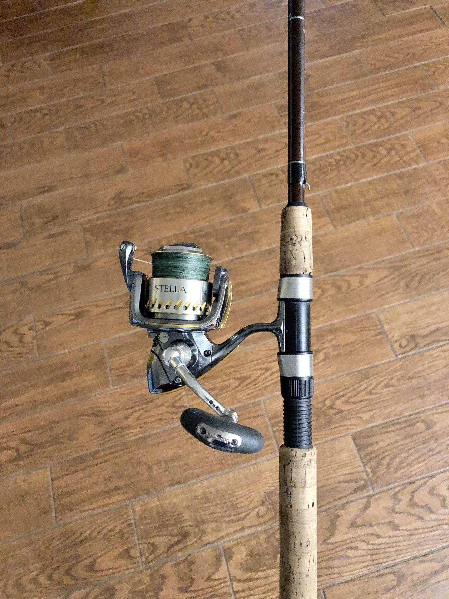 Shimano Stella 4000 FB Reel on a Falcon Low Rider Salt Fishing Rod