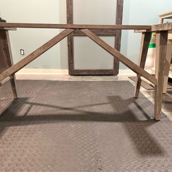 Pier 1 Weathered Grey Wood Table Base