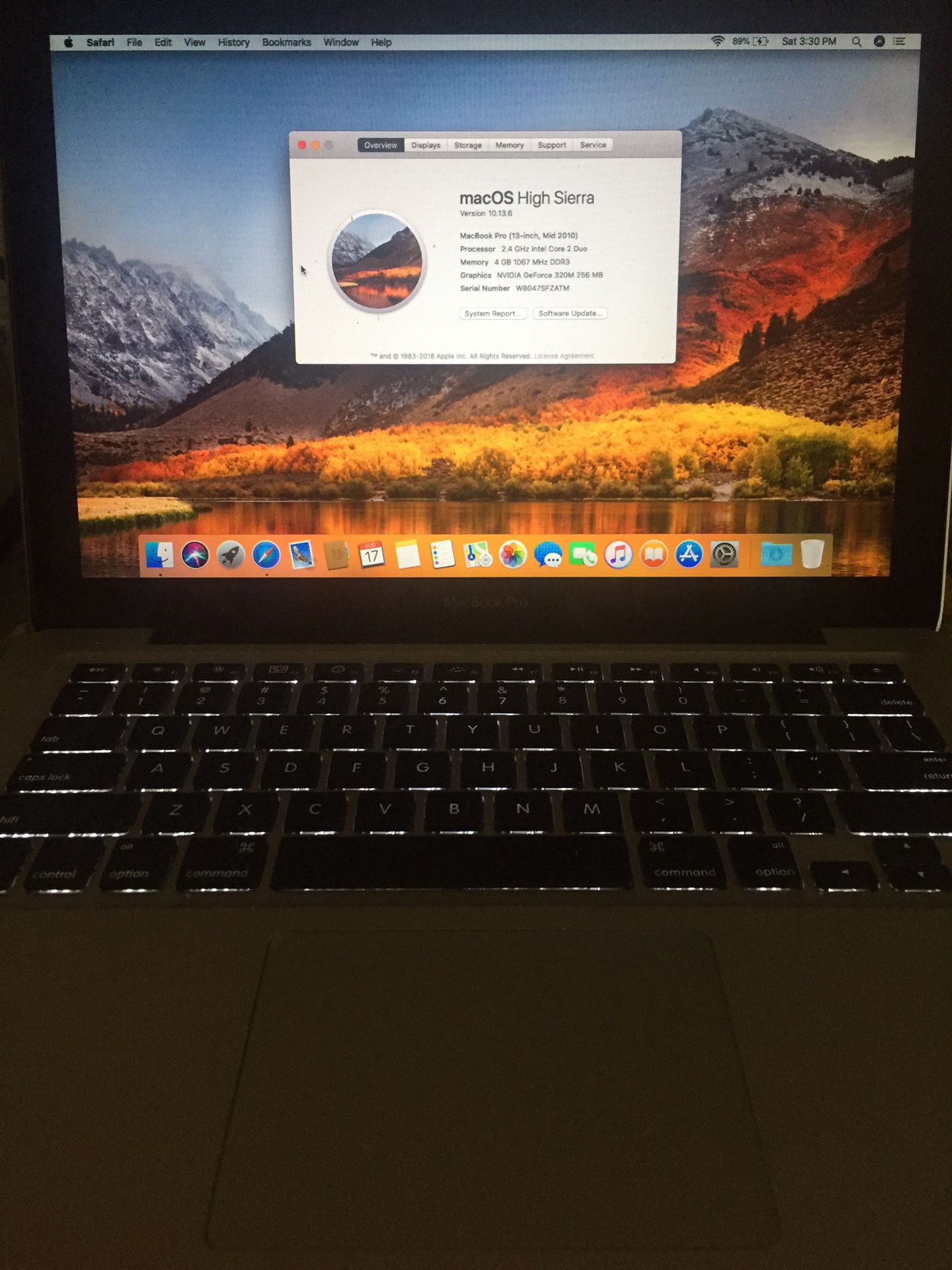 2010 apple MacBook Pro laptop