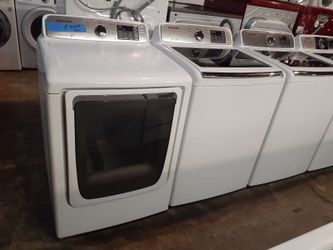 Samsung top load washer and gas dryer set working perfectly with 4 months warranty