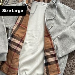 Burberry zip up 