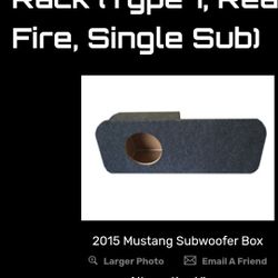 Mustang Subwoofer Box/ Amplifier Rack
