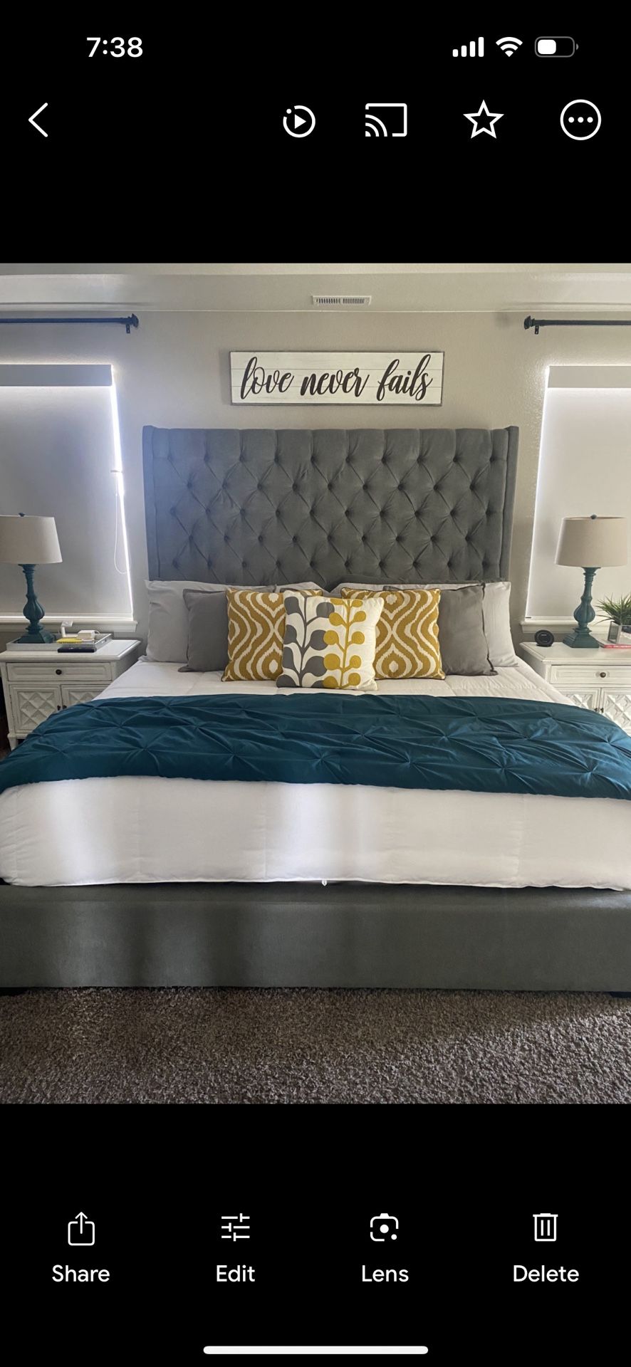 King Size Bed Frame With Headboard 