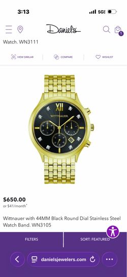 Wittnaur black tie watch