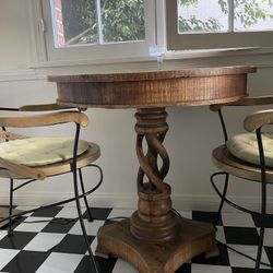 Wooden Table & Chairs 