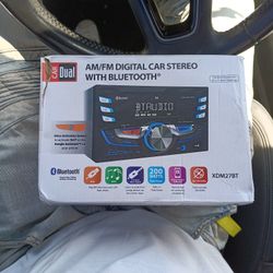 "DUAL" AM/FM DIGITAL CAR STEREO WITH BUENOS 