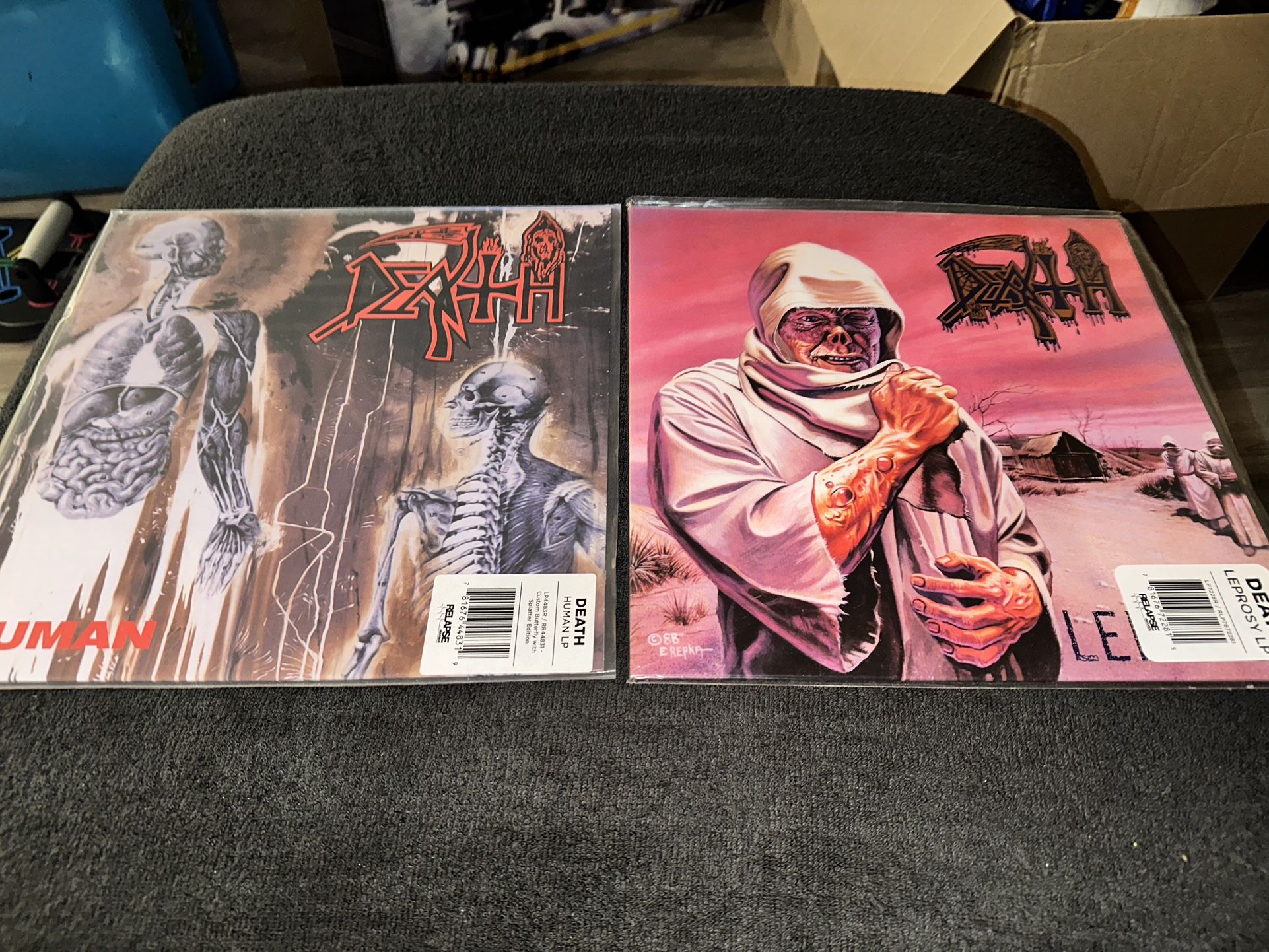 2 Death Vinyl Records Human & Leprosy