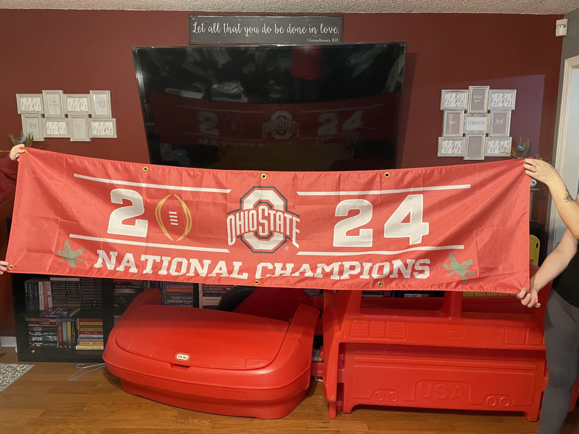 Ohio State National Champions 8x2 Ft Banner