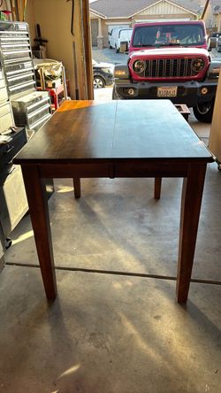 Tall Wood Dining Table Counter Height