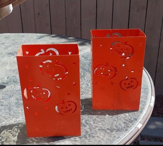 Metal Halloween Candle Holders 2