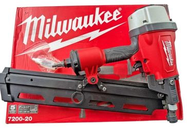 Milwaukee 7200-20 Pneumatic 21 Degree Framing Nailer - Fully Tested Working