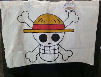 Handpainted One Piece Skull Tote