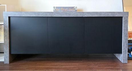 Modern Industrial TV Stand / Entertainment Center – Excellent Condition