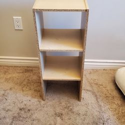 Plywood shelving unit of moderate stability
11" x 12" x , 2'6" tall
