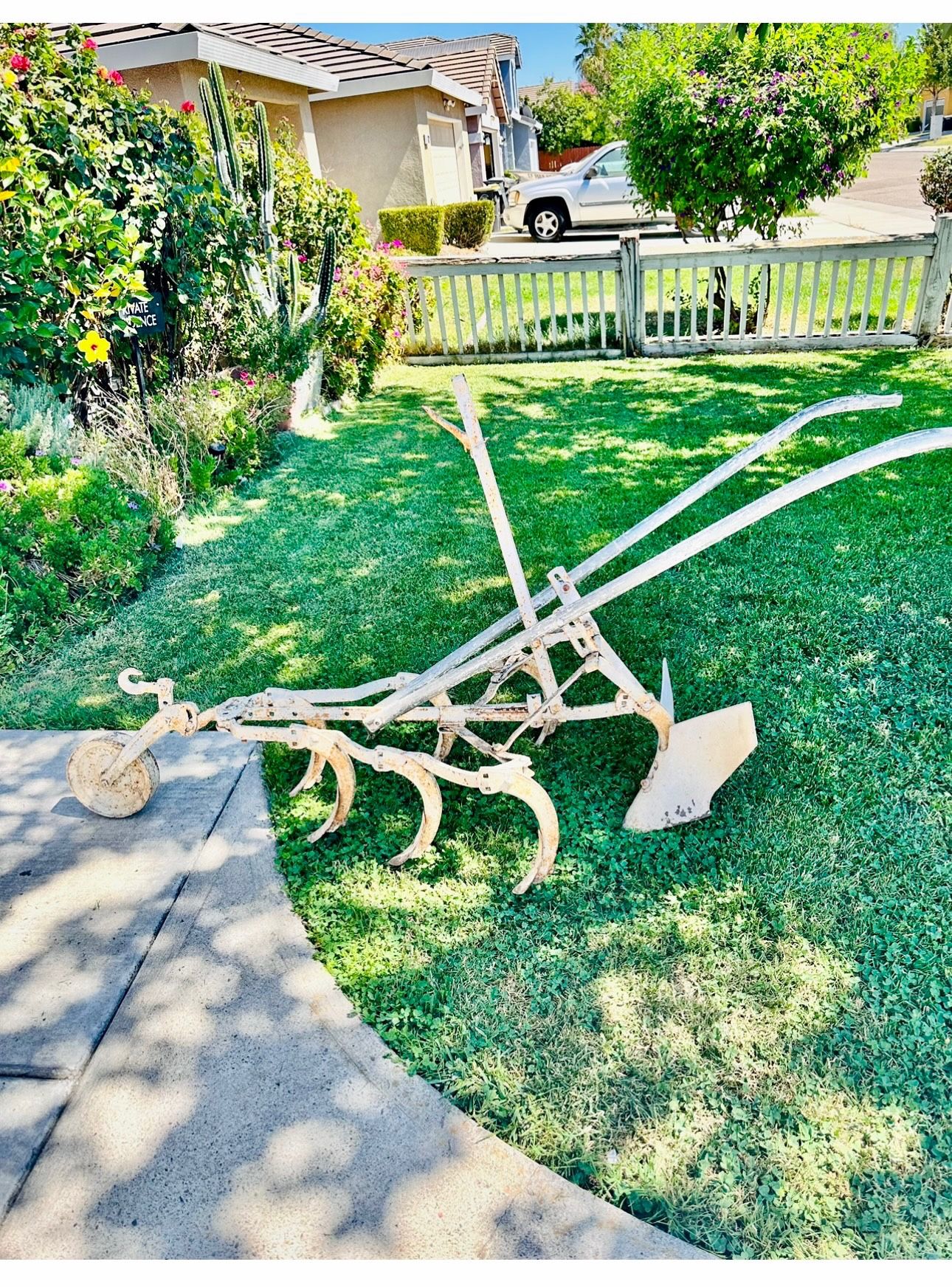 vintage horse plow