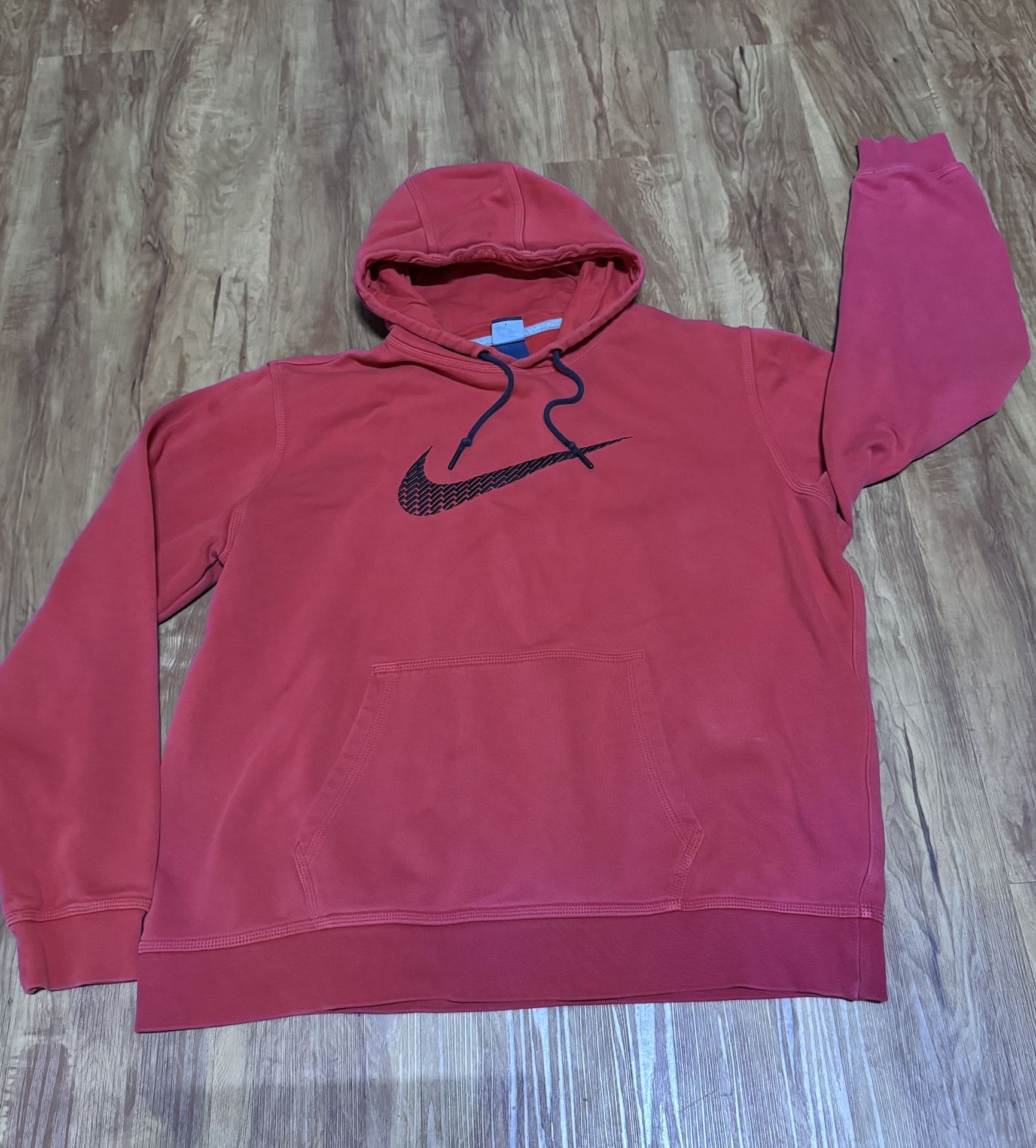 Nike dri fit Hoodie Mens XL Red Sweatshirt Pullover long sleeve hooded pullover
