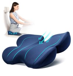 Seat Cushion for Tailbone Pain Relief, Pressure Relief Seat Cushion, Seat Cushions for Office Chairs, Memory Foam Coccyx Cushion Tailbone Pain, Sciati