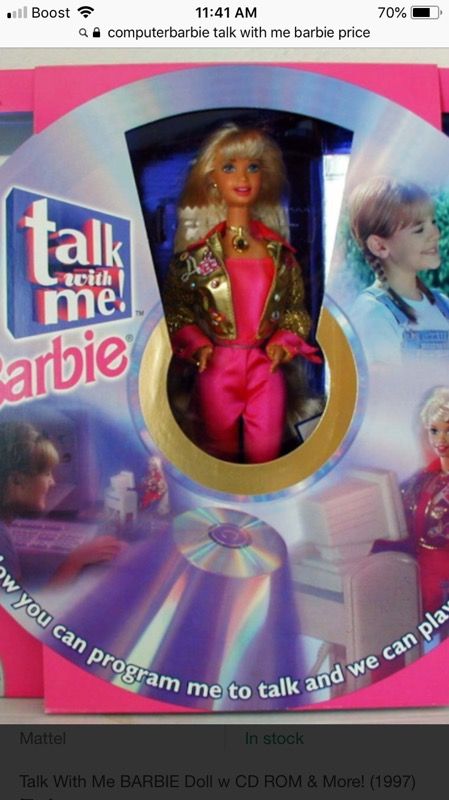 Talk with me barbie doll new