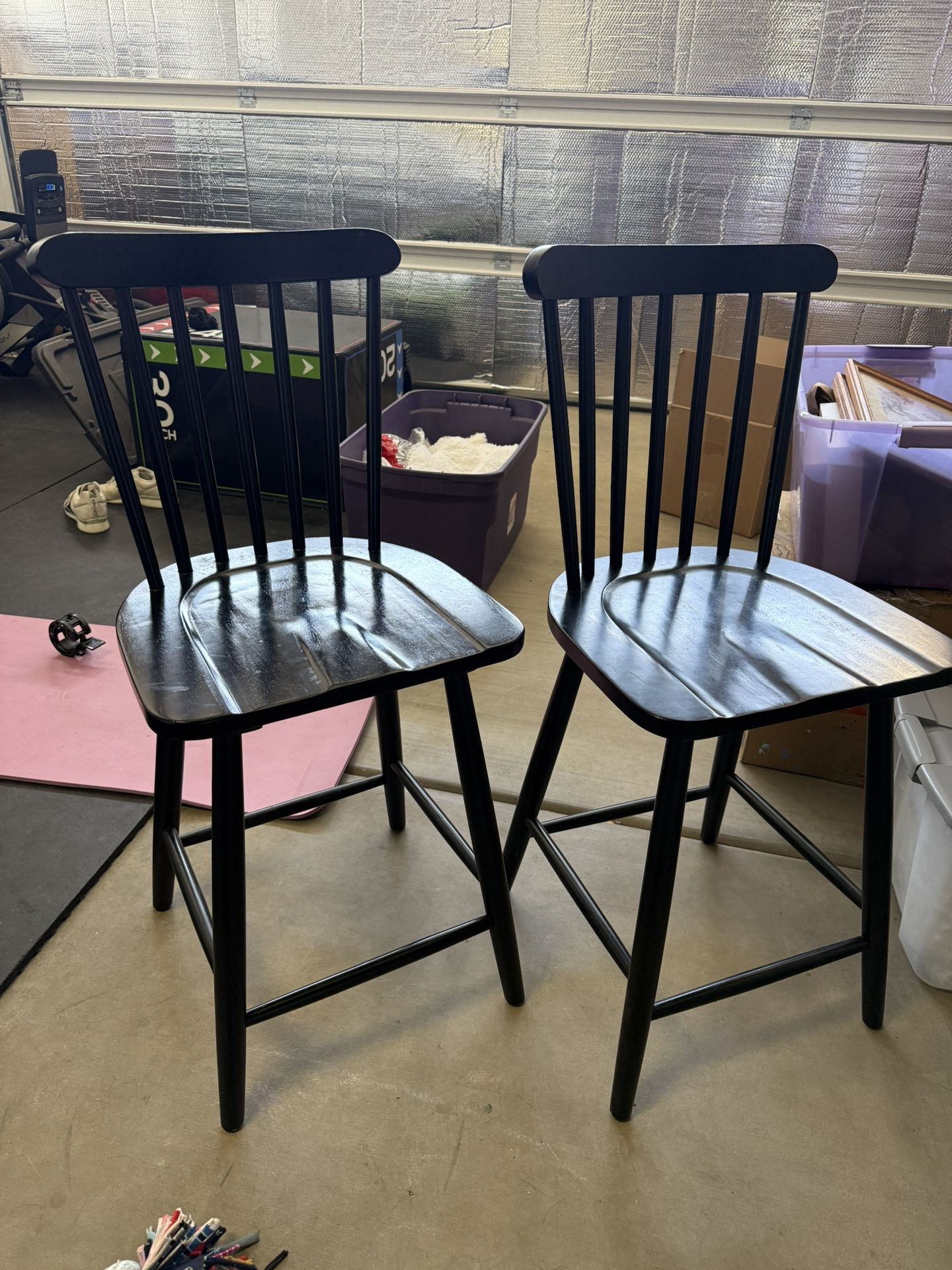 Windsor Black Counter Stools