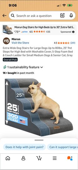 Pets steps ramp 25 inches high brand new