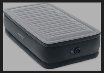 Intex Dura-Beam Deluxe 18" Twin Size Air Mattress with Built-in Pump