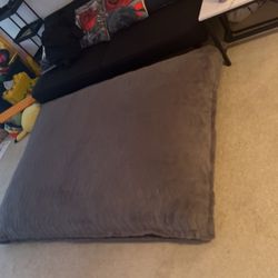 Gray Large Floor Bed Body Pillow Chair Lounger