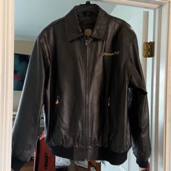 Black leather XL Marine Corp Jacket