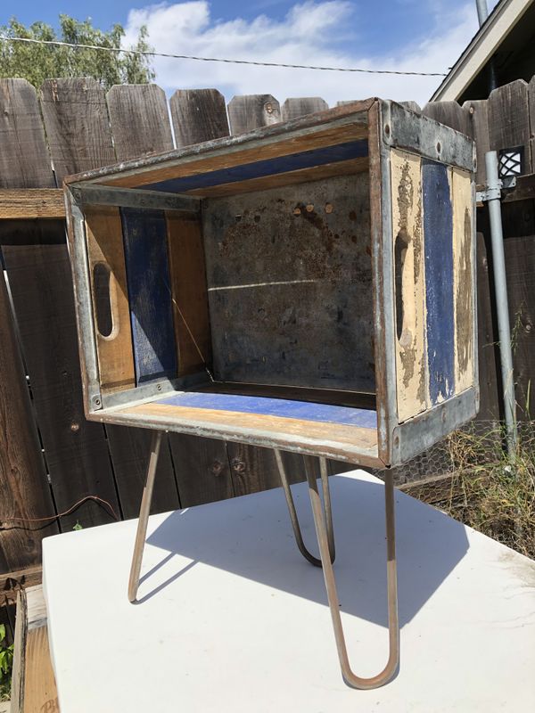 Vintage Milk Crate Side Table Nightstand For Sale In San Diego Ca Offerup