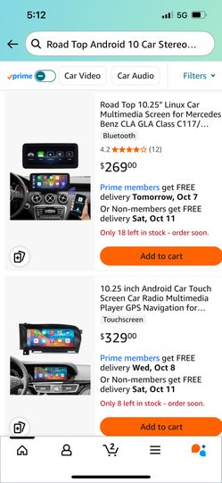 Road Top 12.5/10.25 inch Android Touch Screen