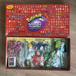 Pokemon Master Trainer Board Game 2001 Vintage Hasbro Red