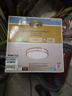 16 In Led Hamilton Bay Round Flush Mount 
