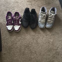 Yeezy 350 black , Nike Dunks , Jordan grey 11s