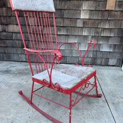 METAL ROCKING CHAIR $75