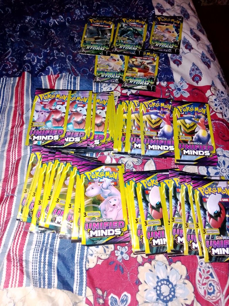 57 Pokemon Packs Unified Minds And Others