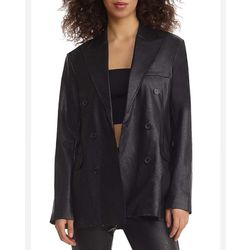 Comint Women's Black Genuine Leather Jacket