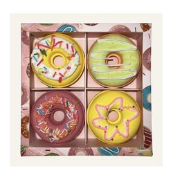 Sweet Donut Bath Bomb Collection Indulge In Relaxing Infused With Epsom Salt Coconut Oil & Essential Oils Providing Deep Relaxation & Moisturization G