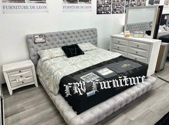 King bed with mattress
